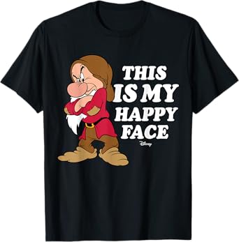 Disney Princess - Snow White Grumpy Happy Face T-Shirt