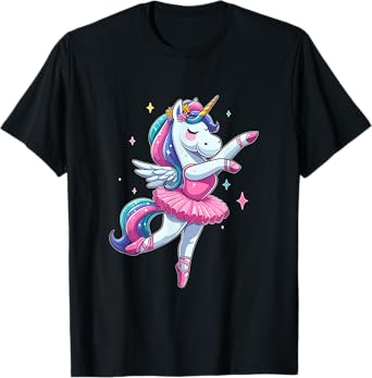 Cute Ballerina Unicorn Ballet Dance Girl T-Shirt
