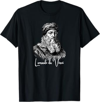 Leonardo da Vinci Shirt Self Portrait Renaissance Art Gift T-Shirt