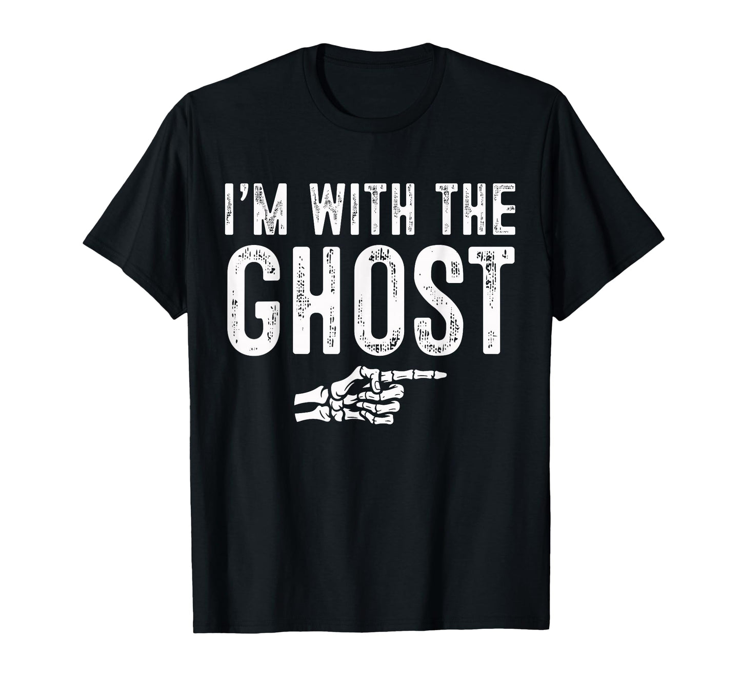 I'm with The Ghost Easy Costume Halloween Couples Matching T-Shirt