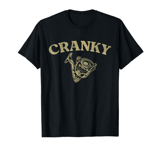 Crankbait Fishing Lure Funny Cranky Men Fishing T-Shirt