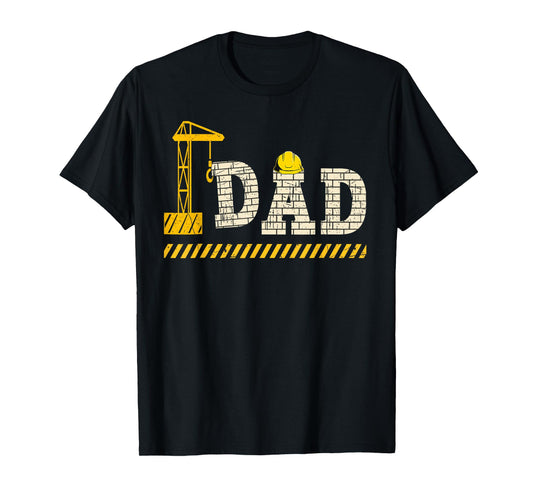 Funny Dad Construction Excavator Kids Matching Family T-Shirt