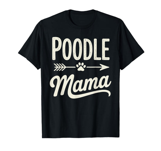 Standard Poodle Art for Women Girls Miniature Poodle Lover T-Shirt