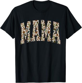 Retro Camo Hunting Mama Old Camo Mom Mother's Day Gift T-Shirt