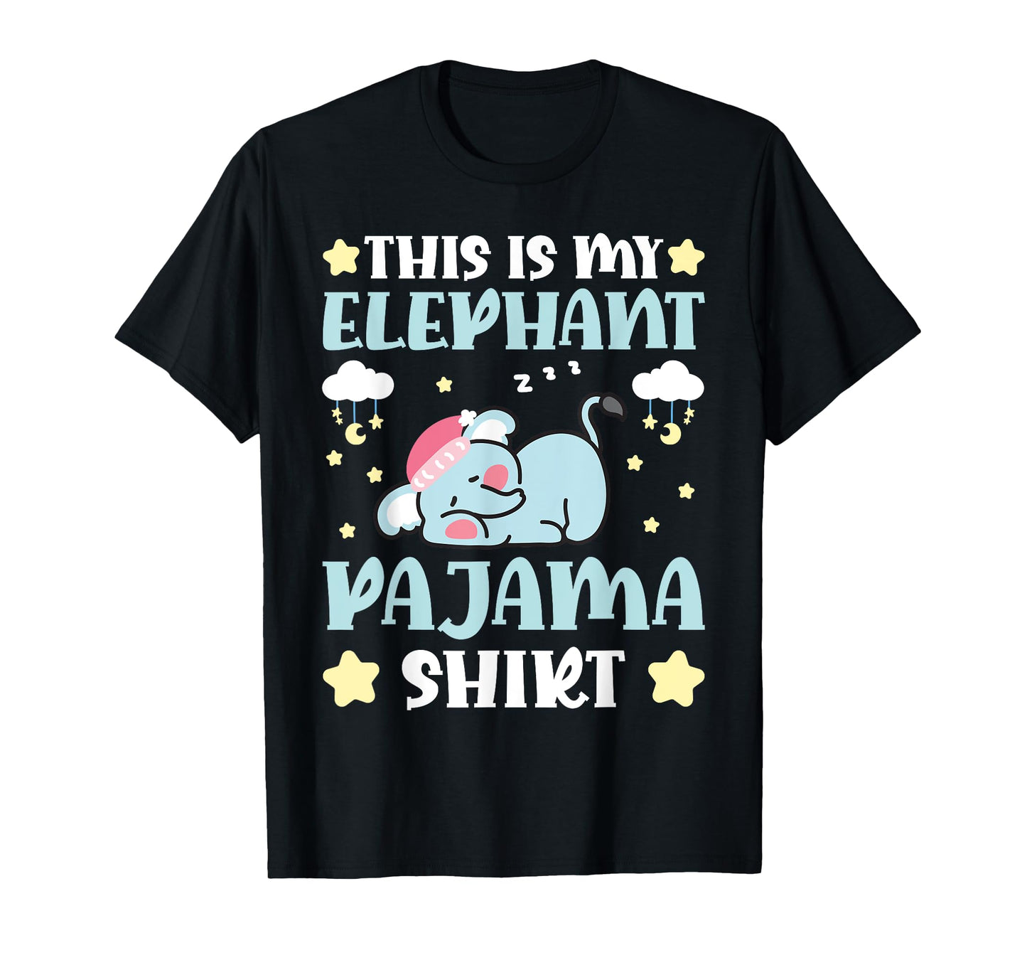 Cute PJ Teen Boys Girls PJs Funny This Is My Elephant Pajama T-Shirt
