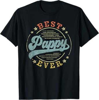 Best Pappy Ever Father's Day Pappy Gifts Vintage Emblem T-Shirt