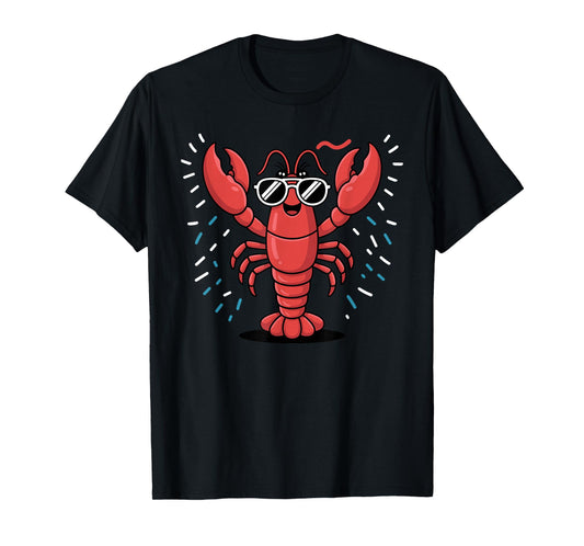 Funny Lobster Art for Men Women Kids Toddlers Lobster Lover T-Shirt
