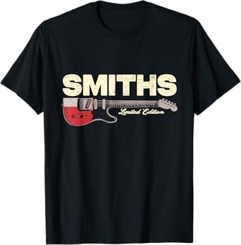 Classic Art Smiths Name Guitar Outfit Distressed 80s Music T-Shirt