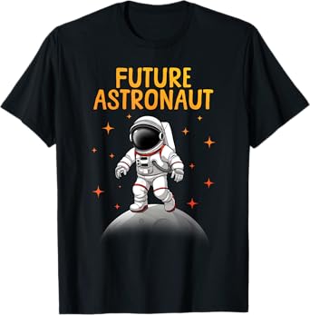 Cool Astronaut Art For Boys Kids Toddler Outer Space Galaxy T-Shirt