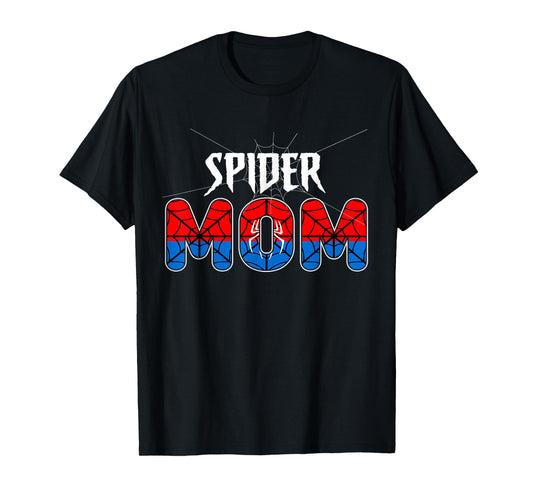 Mom and Dad Spider Family Matching Birthday Halloween T-Shirt