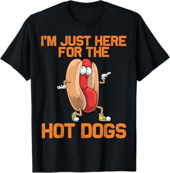 Funny Hot Dog Art For Men Women Kids Hot Dog Stand Hot Dog T-Shirt