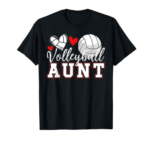 Volleyball Aunt Of A Volleyball Player Aunt T-Shirt