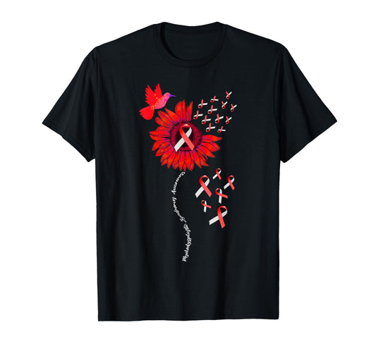 Myelodysplastic Syndrome MDS Awareness Sunflower T-Shirt