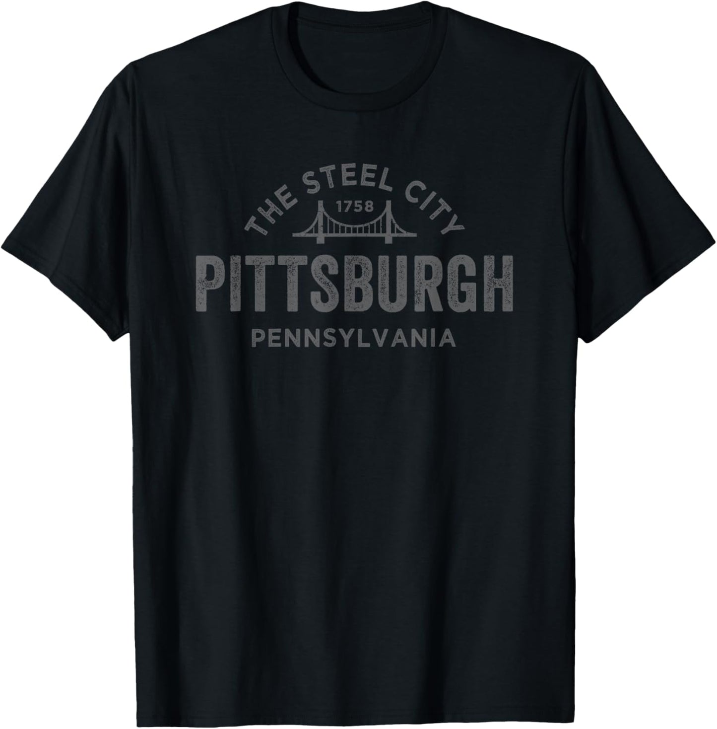 Retro Pittsburgh Pennsylvania Vintage Arched Text throwback T-Shirt