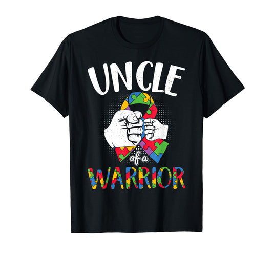 Autism Awareness Autistic Nephew Niece Proud Autism Uncle T-Shirt