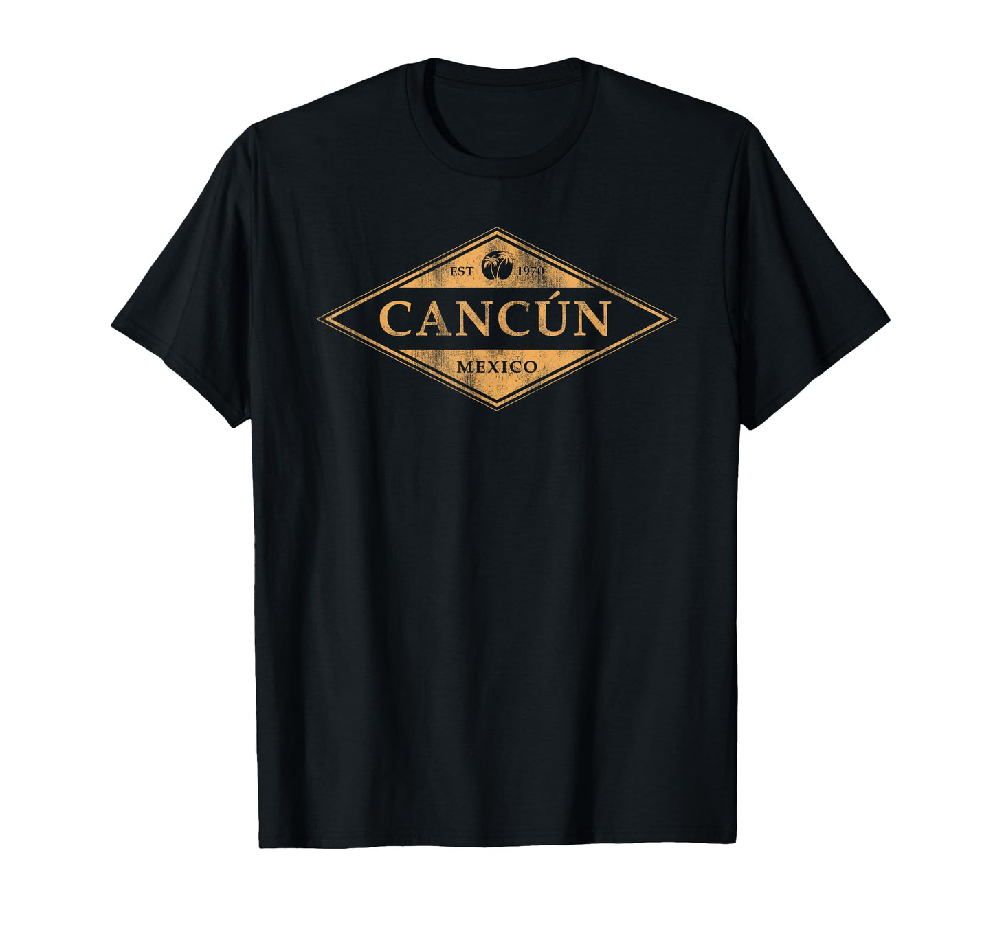 Cancun Mexico Souvenir Retro Beach Vintage Womens Mens T-Shirt