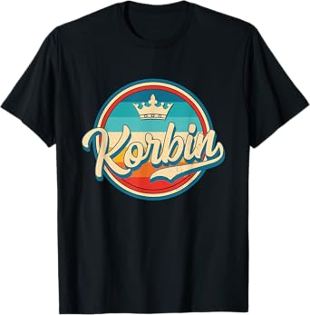 Korbin retro personal name funny vintage first name Korbin T-Shirt