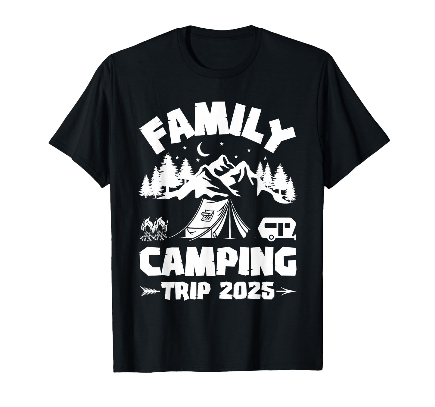 Family Camping Trip 2025 Matching Crew Summer Vacation Squad T-Shirt