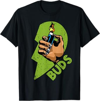 Funny Buds Weed Matching Couple Friends Husband Wife T-Shirt
