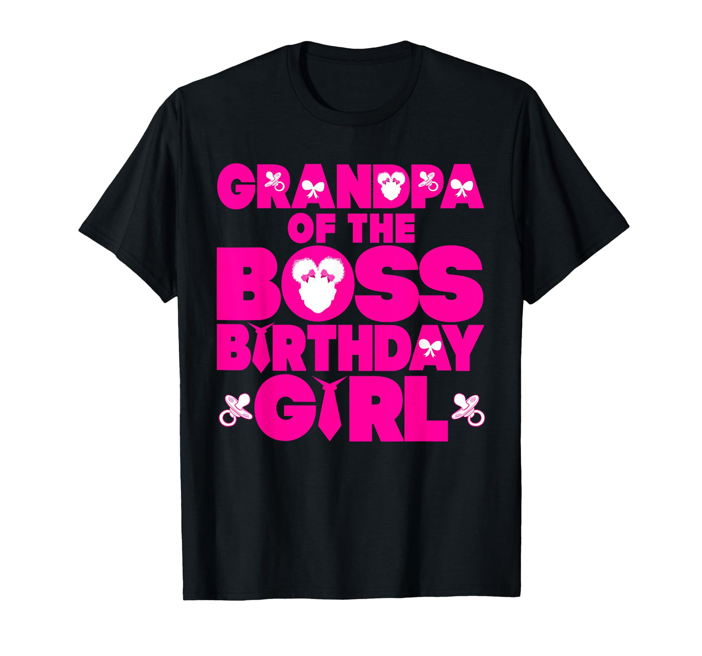 Grandpa Of The Boss Birthday Girl Baby Family Decorations T-Shirt