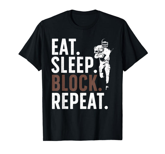 Lineman Art For Men Women Football Player Offensive Lineman T-Shirt