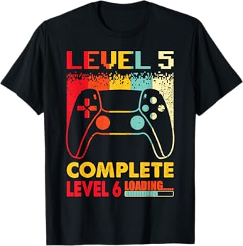 Level 5 Complete Level 6 Loading 5 Years Wedding Anniversary T-Shirt