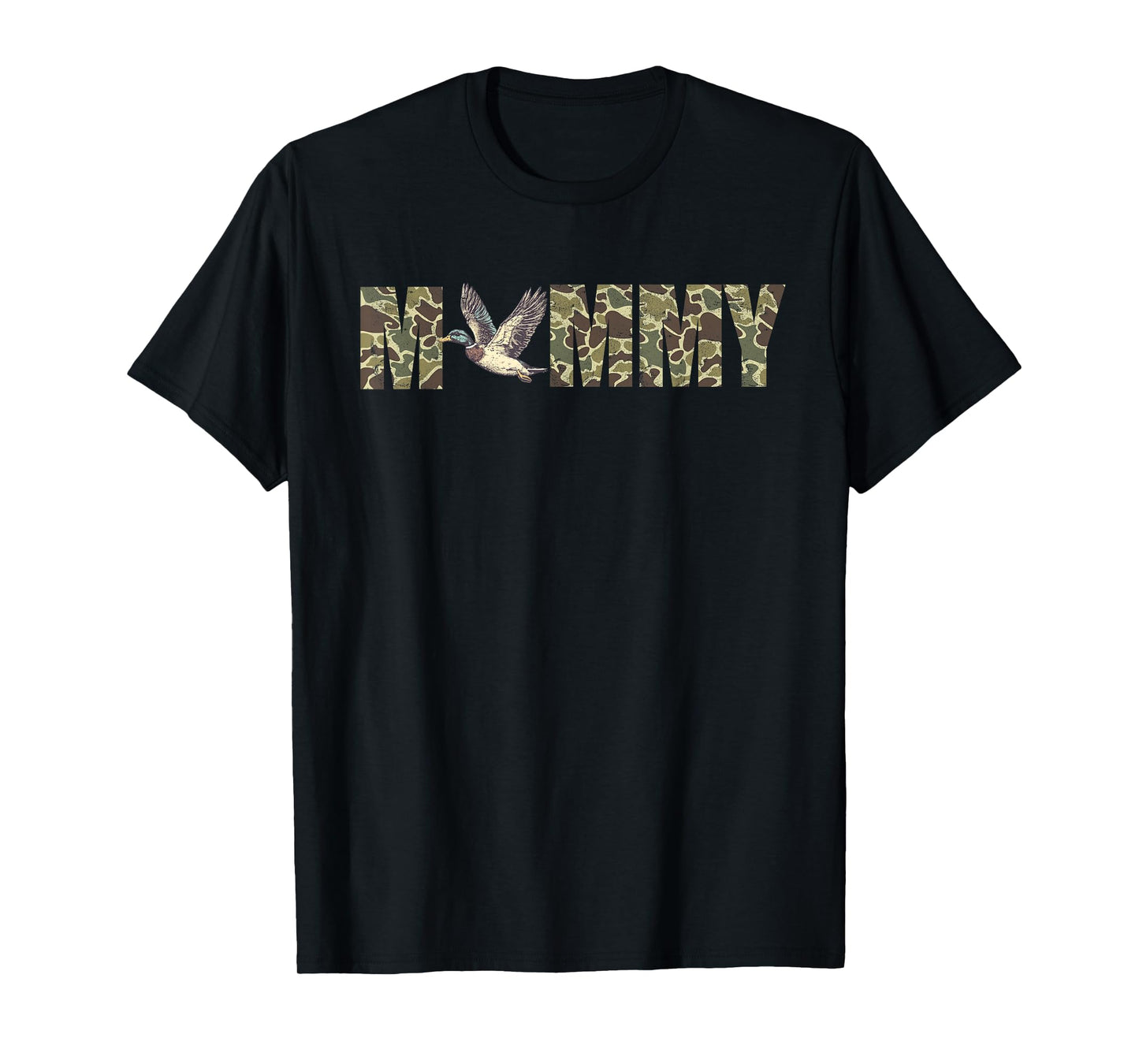 Mallard Duck Hunting Mommy Retro Camouflage 1st Birthday T-Shirt