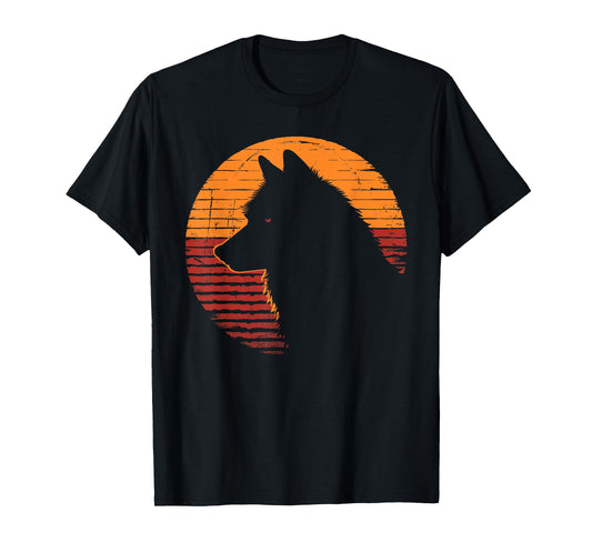Wolf Retro Vintage 80s 90s - Wolf Wild Animals Lover Gift T-Shirt