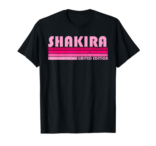 SHAKIRA Name Personalized Retro Vintage 80s 90s Birthday T-Shirt