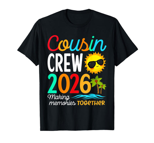 Cousin Crew 2026 Summer Vacation Beach Family Trip Matching T-Shirt