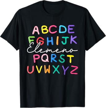 ABC Elemeno Kindergarten Teacher Boy Girl Kid Back To School T-Shirt