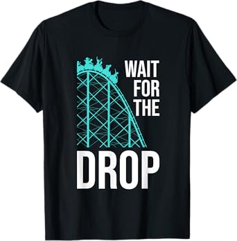Funny Roller Coaster Designs Kids Boys Girls Amusement Park T-Shirt