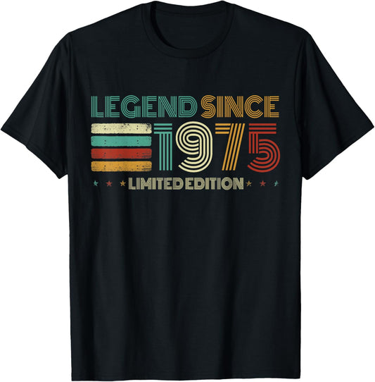 50 Years Old Legend Since 1975 50th Birthday T-Shirt