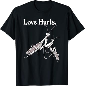 Praying Mantis Family Vintage Love Hurts T-Shirt