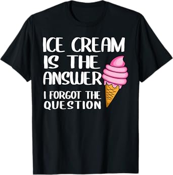 Cool Ice Cream Costume For Men Women Dessert Ice Cream Lover T-Shirt