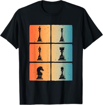 Cool Chess Art For Men Women Kids Chess Player Chess Novelty T-Shirt