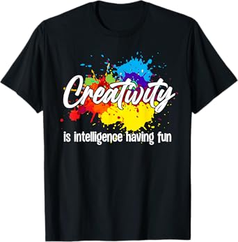 Cute Creativity Art For Men Women Creative Drawing Teacher T-Shirt