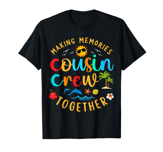 Cousin crew 2025 Summer Vacation Beach Family Trip Matching T-Shirt
