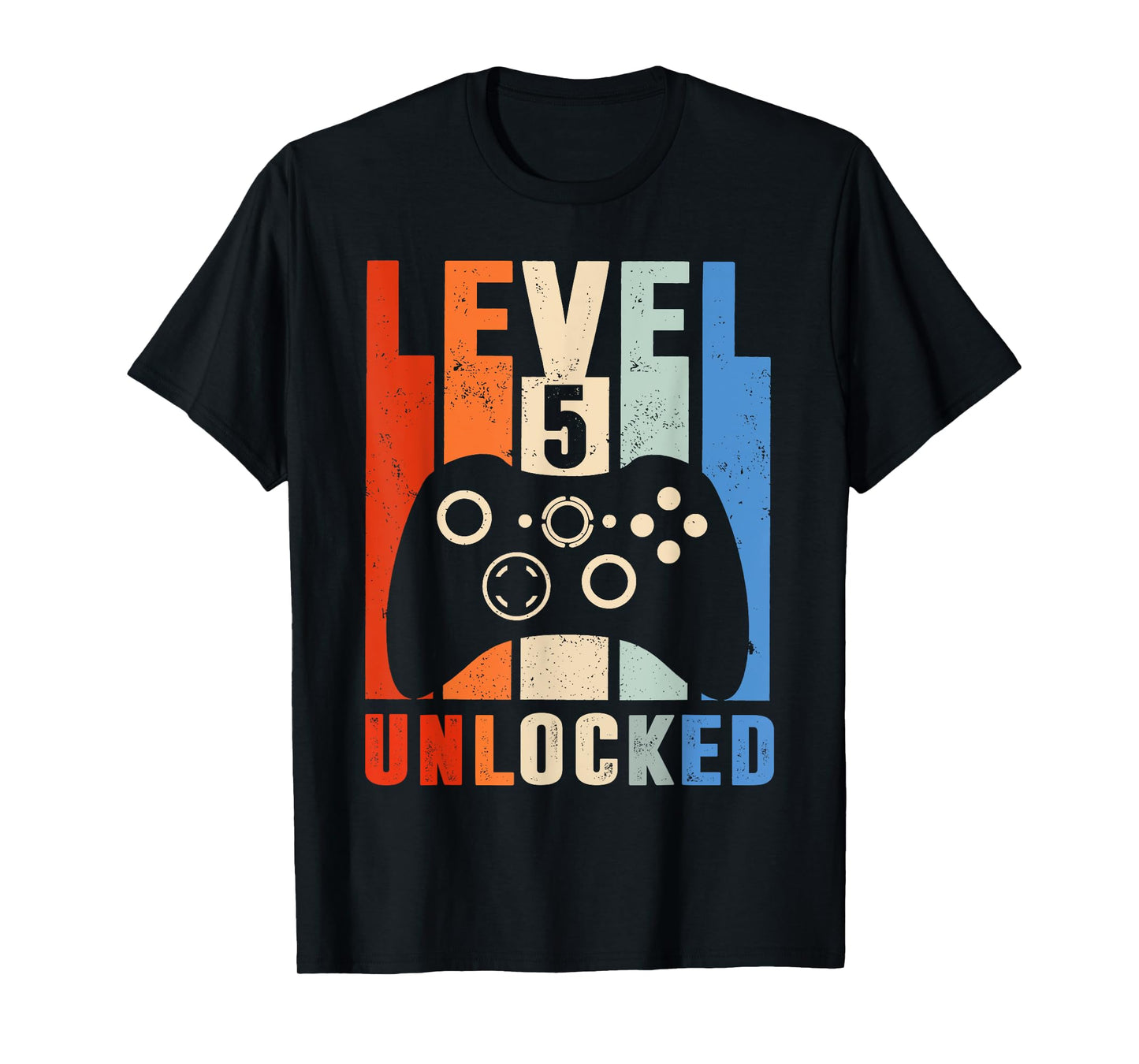 Level 5 Unlocked Shirt Funny Video Gamer 5th Birthday Gift T-Shirt