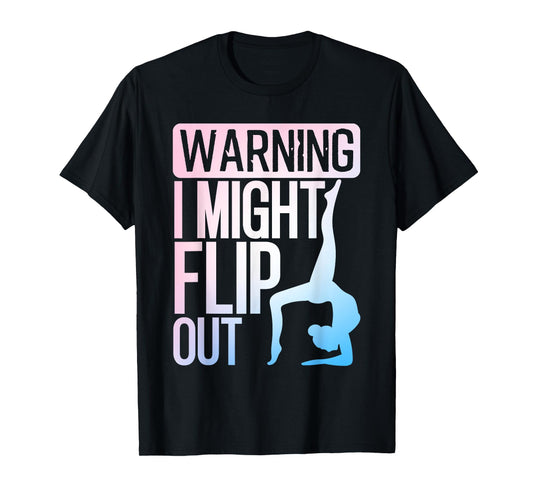 Cute Gymnastics Art For Girls Kids Women Tumbling Gymnast T-Shirt