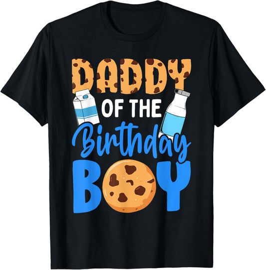 Daddy of the birthday boy Milk and Cookies 1st birthday T-Shirt