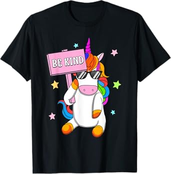 Choose Kindness Anti-Bullying Be Kind Girls Unicorn T-Shirt