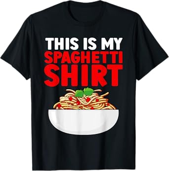 Cute Spaghetti Art For Men Women Kids Pasta Spaghetti Lover T-Shirt
