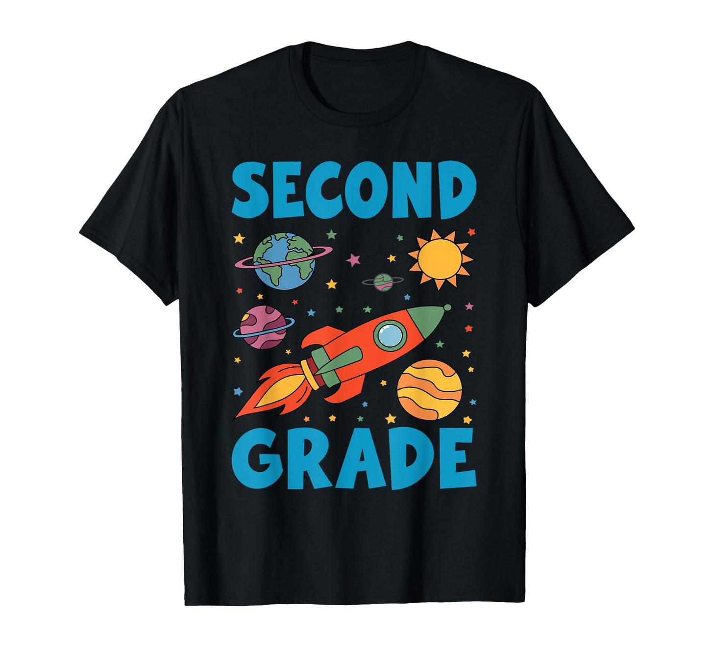 Second Grade Outer Space Solar System Planet 2nd Grade T-Shirt