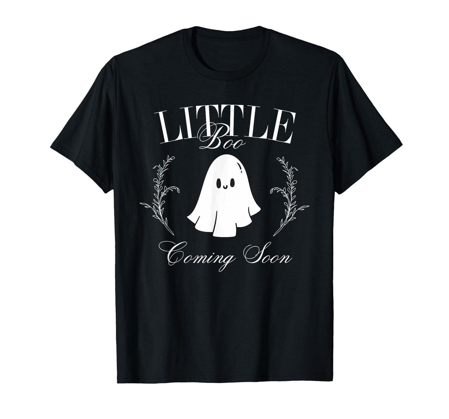 Retro Classic Little Boo Coming Soon Pregnancy Announcement T-Shirt