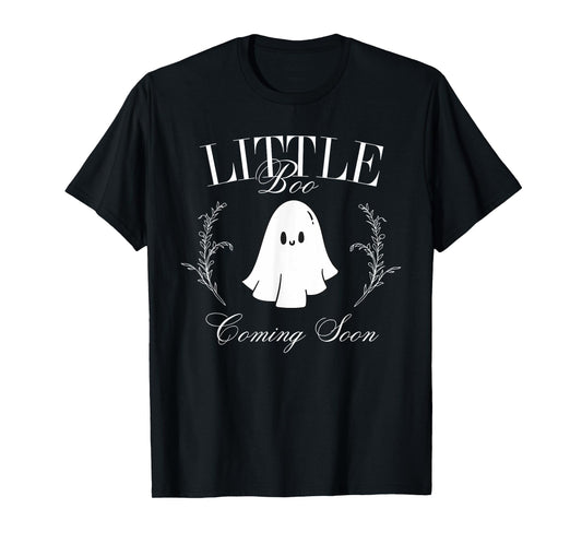 Retro Classic Little Boo Coming Soon Pregnancy Announcement T-Shirt