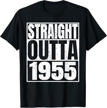 Straight Outta 1955 Birth Of Birthday Classic 1955 Vintage T-Shirt