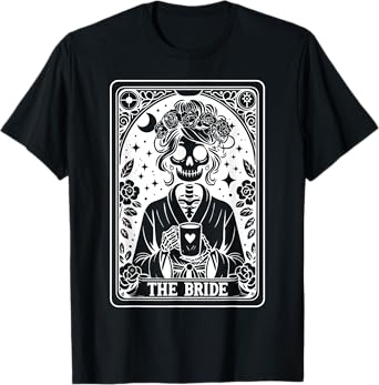 The Bride Tarot Card Bride Coven Gothic Bachelorette T-Shirt
