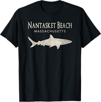 Retro Nantasket Beach MA Shark Men Women Kids T-Shirt