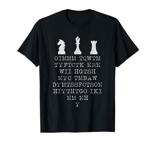 Cryptic Chess Puzzle Mystery Design Mystery/Puzzle T-Shirt